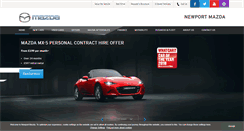 Desktop Screenshot of newport-mazda.co.uk